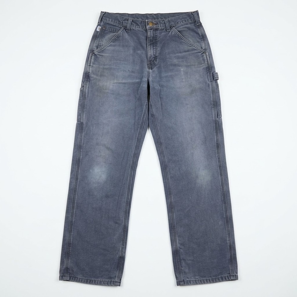 Carhartt FR Flame Resistant Work Pants Mens 30x32 Navy Blue FRB159 DNY ATPV 12.1